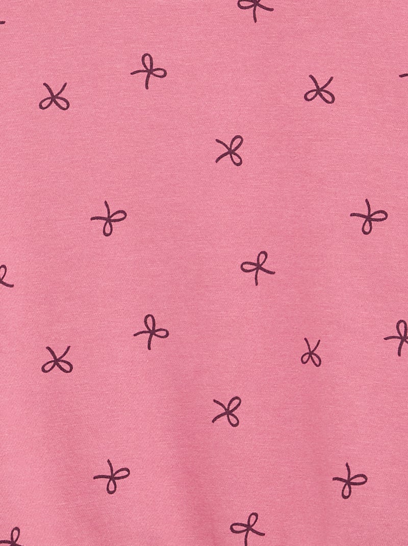 Sweater met lange mouw en print Rose - Kiabi