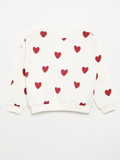 Sweater met lange mouw en print - Kiabi