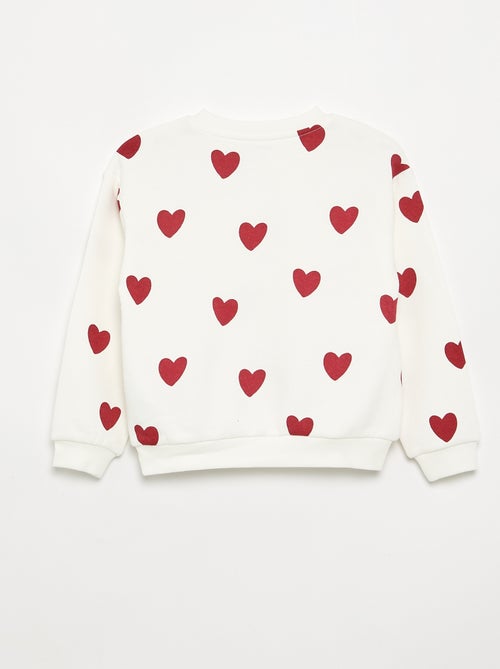 Sweater met lange mouw en print - Kiabi