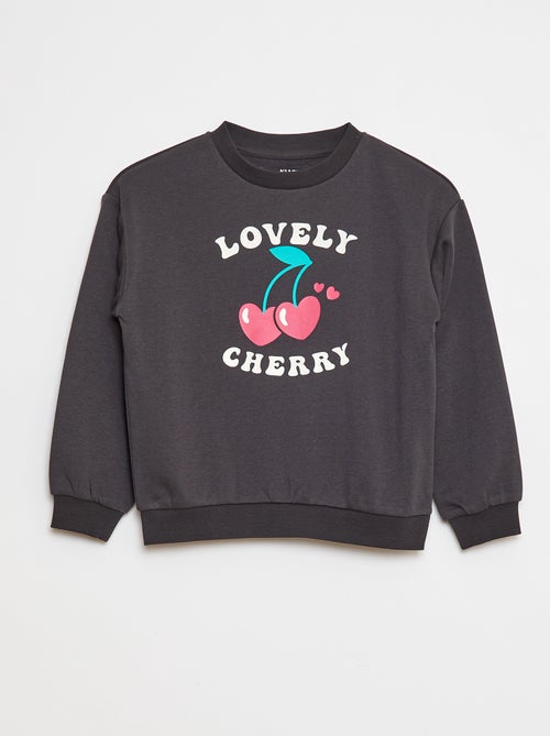 Sweater met lange mouw en print - Kiabi