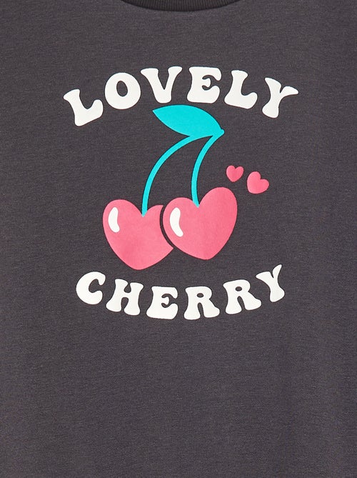 Sweater met lange mouw en print - Kiabi