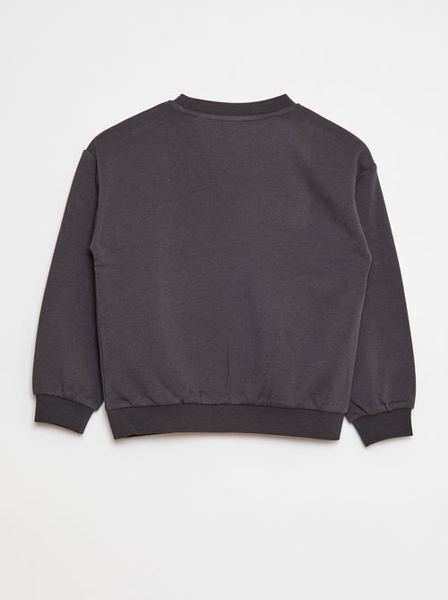 Sweater met lange mouw en print - Kiabi