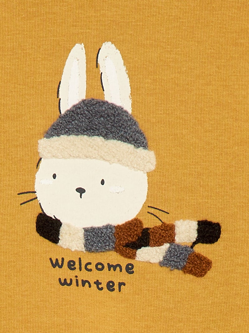 Sweater met lange mouwen Geel - Kiabi
