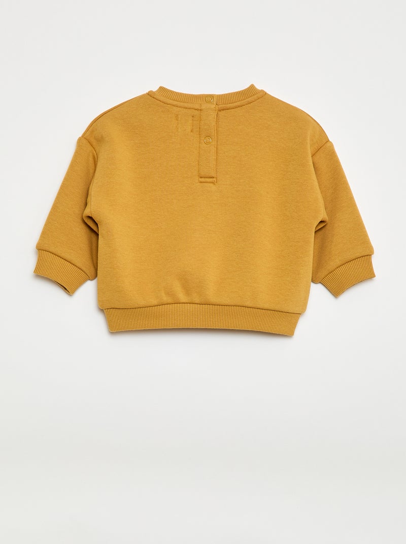 Sweater met lange mouwen Geel - Kiabi