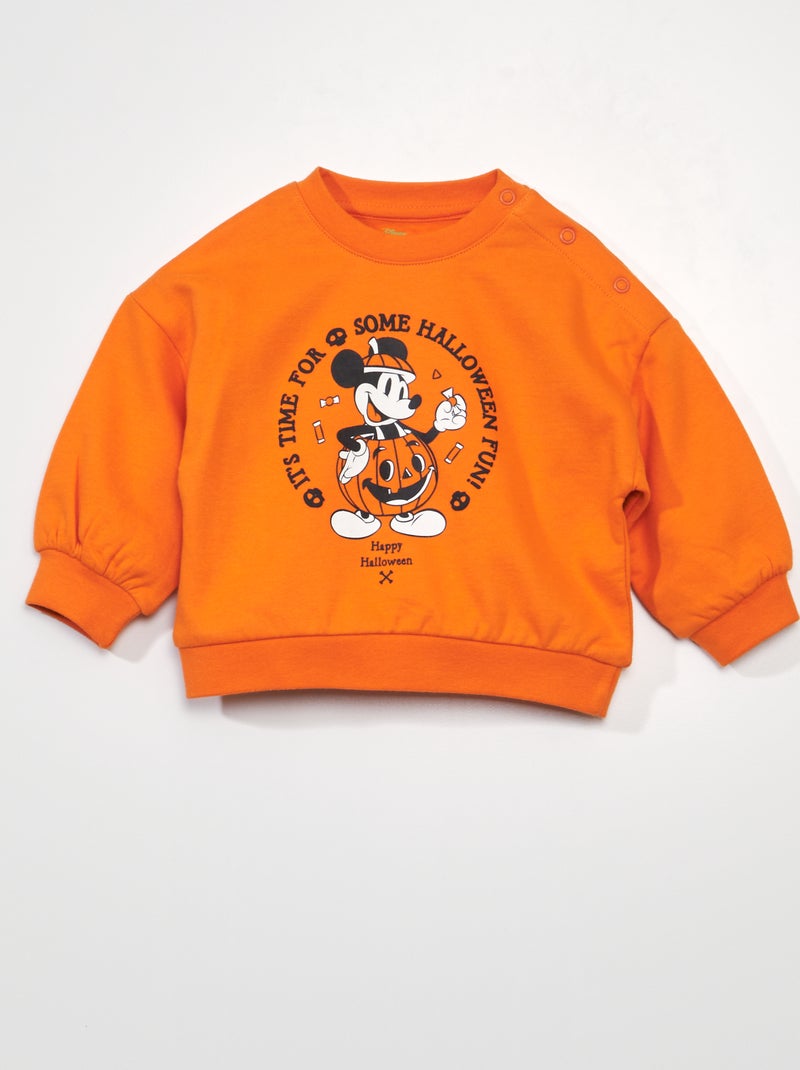 Sweater met 'Minnie Mouse'-print - Halloween ORANJE - Kiabi