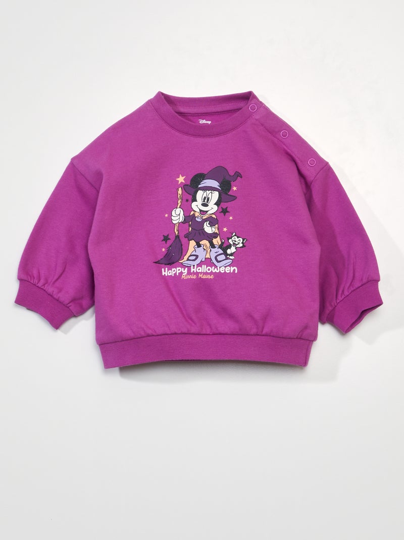 Sweater met 'Minnie Mouse'-print - Halloween PAARS - Kiabi