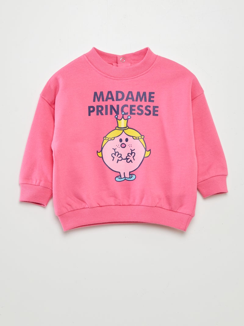 Sweater met 'Monsieur Madame'-print ROSE - Kiabi