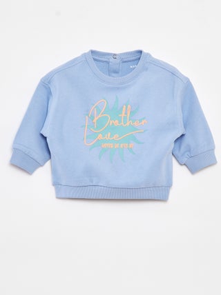 Sweater met opdruk 'Brother'