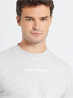 Sweater met opschrift 'Ecodesign' +1m90 - Kiabi