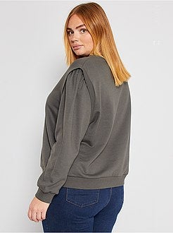 Sweater met originele mouwkoppen - Kiabi