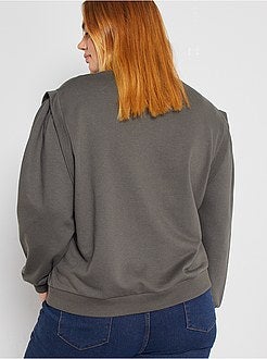 Sweater met originele mouwkoppen - Kiabi
