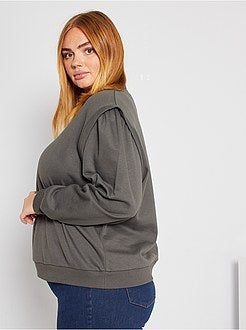 Sweater met originele mouwkoppen - Kiabi