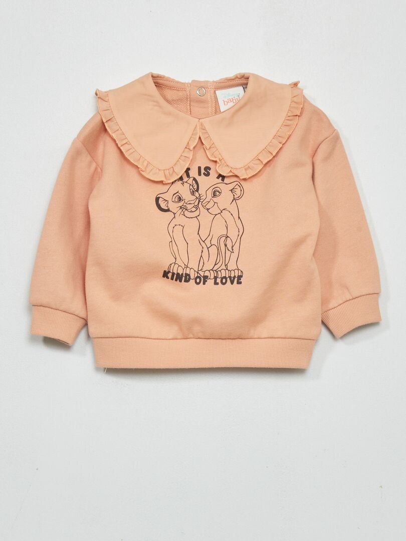 Sweater met Peter Pan-kraagje 'De Leeuwenkoning' BIEGE - Kiabi