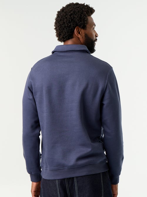 Sweater met polokraag van molleton - Kiabi