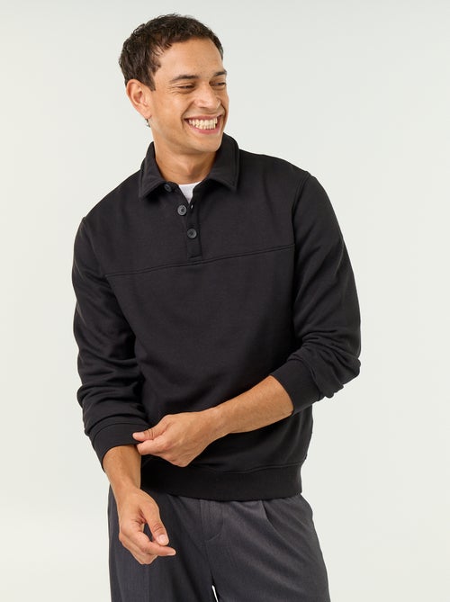 Sweater met polokraag van molleton - Kiabi