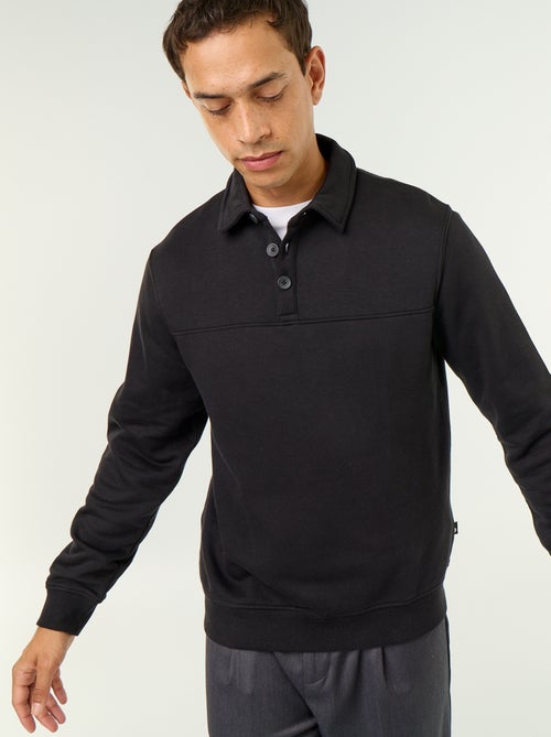 Sweater met polokraag van molleton - Kiabi
