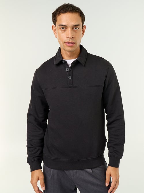 Sweater met polokraag van molleton - Kiabi