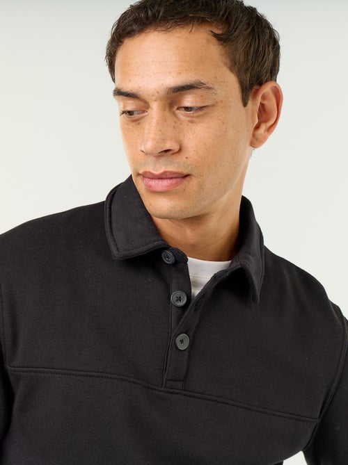 Sweater met polokraag van molleton - Kiabi