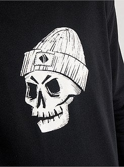 Sweater met print en capuchon 'Ecodesign' - Kiabi