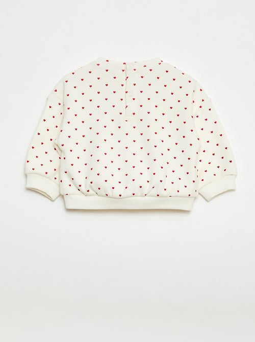 Sweater met print en ronde hals - Kiabi