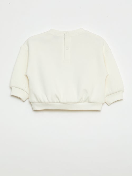 Sweater met print en ronde hals - Kiabi