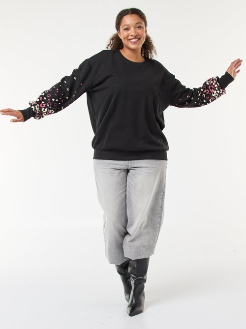 Sweater met print 'Only Carmakoma' - Kiabi