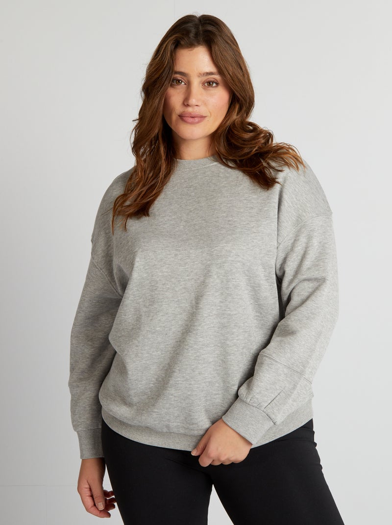 Sweater met print op de rug WIT - Kiabi