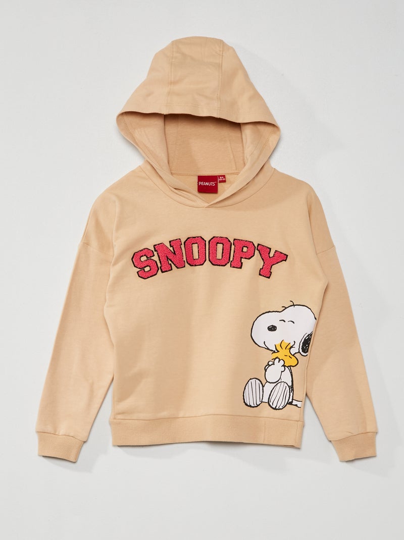 Sweater met print 'Snoopy' BIEGE - Kiabi
