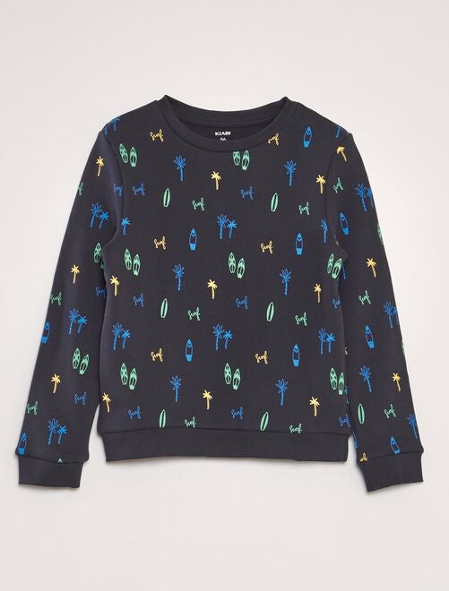 Sweater met print van french terry - Kiabi