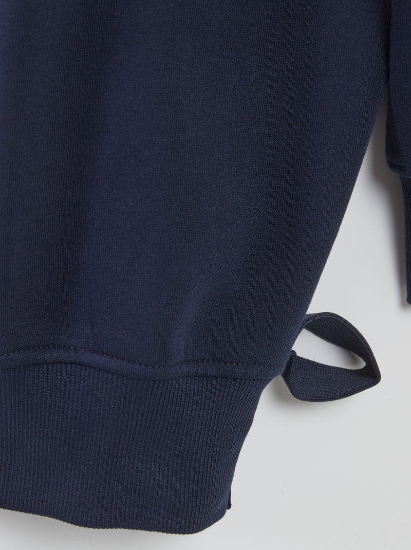 Sweater met rits - So Easy BLAUW - Kiabi