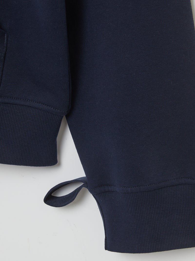 Sweater met rits - So Easy BLAUW - Kiabi