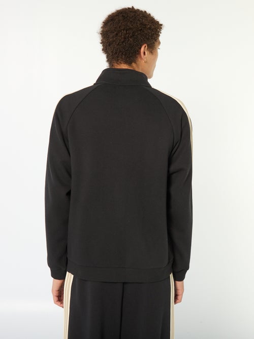 Sweater met rits en bies opzij - Kiabi