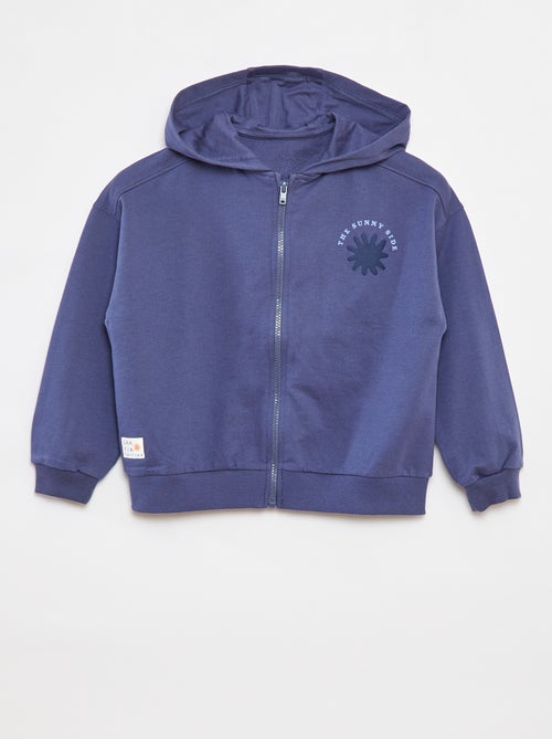 Sweater met rits en capuchon - Grafik Edition - Kiabi
