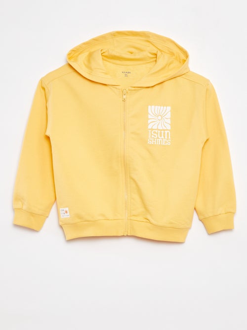 Sweater met rits en capuchon - Grafik Edition - Kiabi