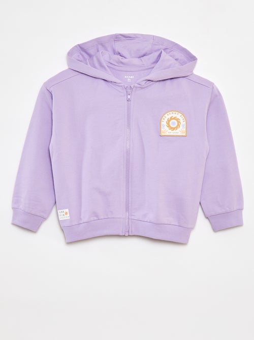 Sweater met rits en capuchon - Grafik Edition - Kiabi