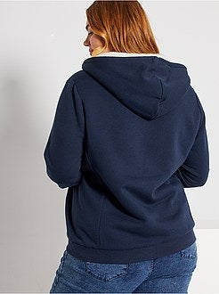Sweater met rits en capuchon - Kiabi