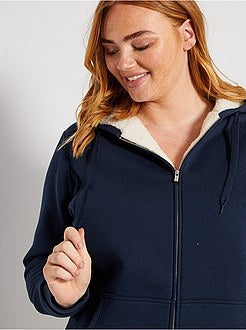 Sweater met rits en capuchon - Kiabi