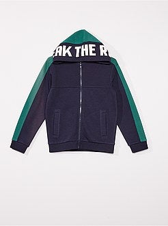 Sweater met rits en capuchon - Kiabi