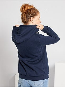 Sweater met rits en capuchon - Kiabi