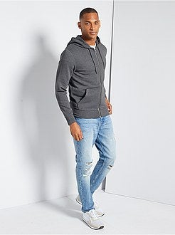 Sweater met rits en capuchon 'Ecodesign' - Kiabi