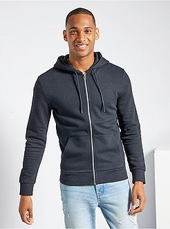 Sweater met rits en capuchon 'Ecodesign' - Kiabi