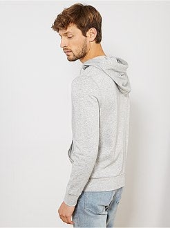 Sweater met rits en capuchon - Kiabi