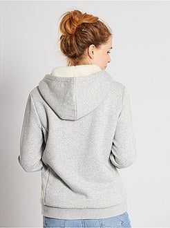 Sweater met rits en capuchon - Kiabi