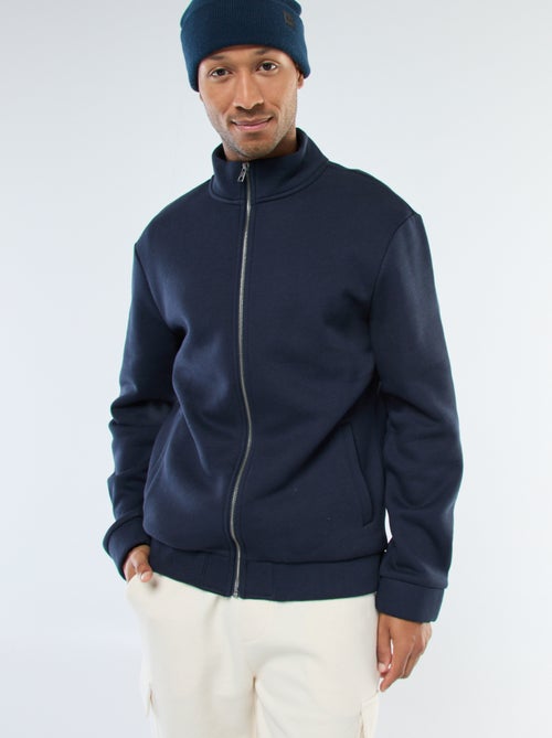 Sweater met rits en opstaande kraag - Kiabi