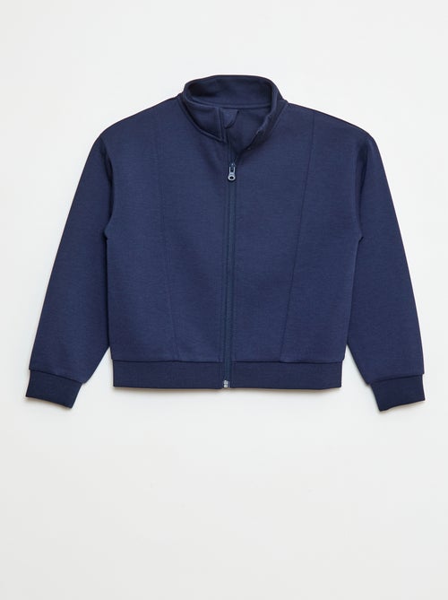 Sweater met rits en opstaande kraag - Kiabi