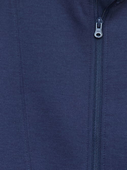 Sweater met rits en opstaande kraag - Kiabi