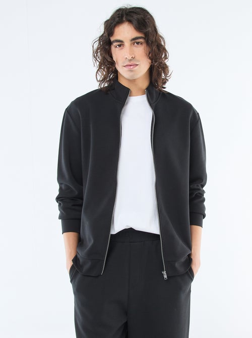 Sweater met rits en opstaande kraag - Kiabi