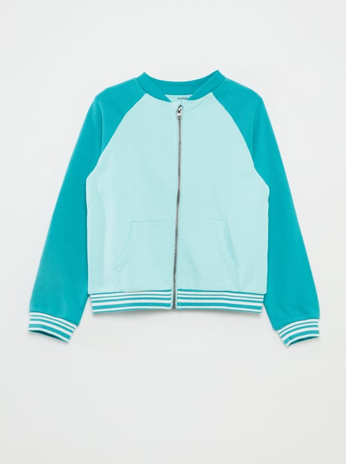 Sweater met rits en ronde hals - Kiabi
