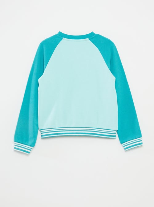 Sweater met rits en ronde hals - Kiabi