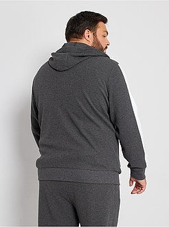 Sweater met rits van piquéstof - Kiabi